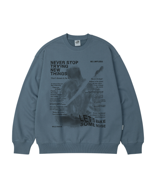 WILDROCK(ワイルドロック)の「ネバーストップ オーバーサイズ スウェット_9 COL(スウェット・メンズ・ブラック/ベージュ/ネイビー/ブラウン/ピンク/ブルー/アイボリー/ダークグレー/チャコール・MEDIUM/LARGE/SMALL)」の14枚目の写真