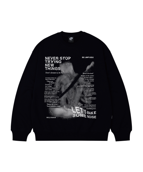 WILDROCK(ワイルドロック)の「ネバーストップ オーバーサイズ スウェット_9 COL(スウェット・メンズ・ブラック/ベージュ/ネイビー/ブラウン/ピンク/ブルー/アイボリー/ダークグレー/チャコール・MEDIUM/LARGE/SMALL)」の15枚目の写真