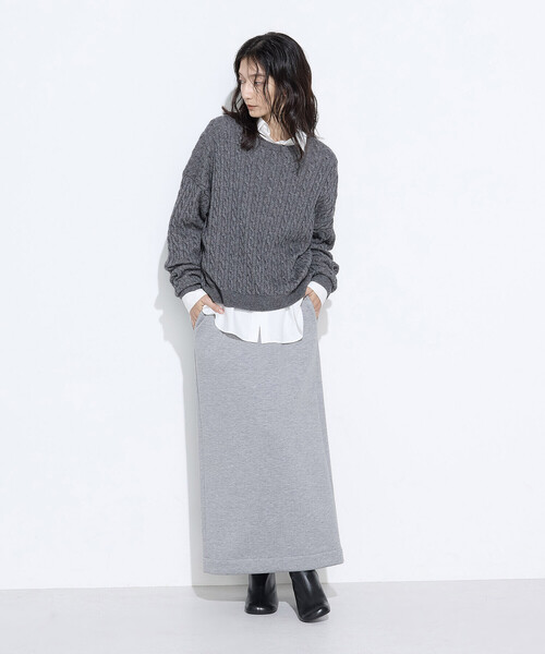 セール】レーヨンミックスダンボール ナロースカート（スカート