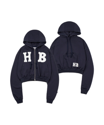 HIDDEN BEHIND（ヒドゥンビハインド）の「HB Two-Face Hooded Zip-Up (Navy)（パーカー）」