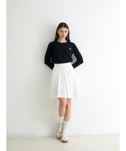 NITINA(ニティナ)の「ストライププリーツスカートIV(スカート・レディース・アイボリー・SMALL/MEDIUM)」の6枚目の写真