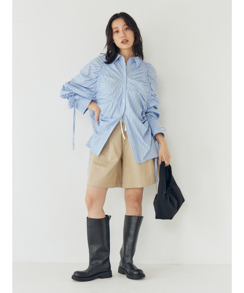 Ungrid(アングリッド)の「ギャザーデザインハンドバッグ(ハンドバッグ・レディース・シルバー/ブラック・FREE)」の14枚目の写真