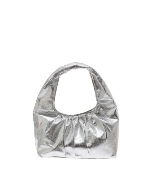 Ungrid(アングリッド)の「ギャザーデザインハンドバッグ(ハンドバッグ・レディース・シルバー/ブラック・FREE)」の16枚目の写真