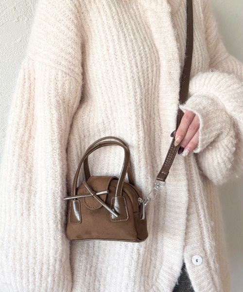 apres jour(アプレジュール)の「【apres jour×ARIAZ】リボンショルダーバッグ(ショルダーバッグ・レディース・ブラック/ダークブラウン・FREE)」の9枚目の写真