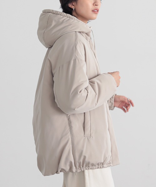 for/c(フォーシー)の「中わたはっ水アウター【サスティナブル】(その他アウター・レディース・ブラック/ベージュ・L/M)」の4枚目の写真