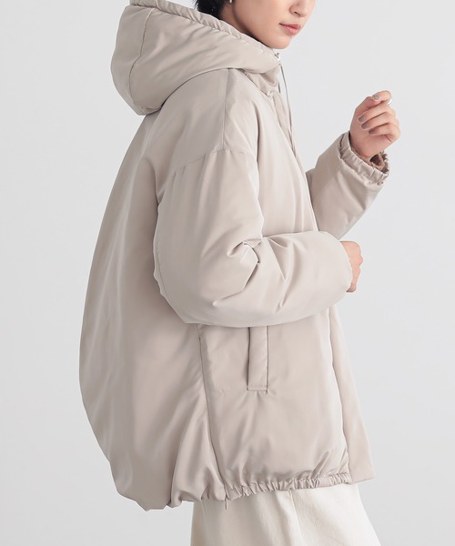 for/c(フォーシー)の「中わたはっ水アウター【サスティナブル】(その他アウター・レディース・ブラック/ベージュ・L/M)」の5枚目の写真
