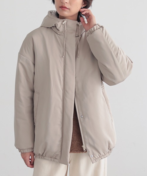 for/c(フォーシー)の「中わたはっ水アウター【サスティナブル】(その他アウター・レディース・ブラック/ベージュ・L/M)」の8枚目の写真