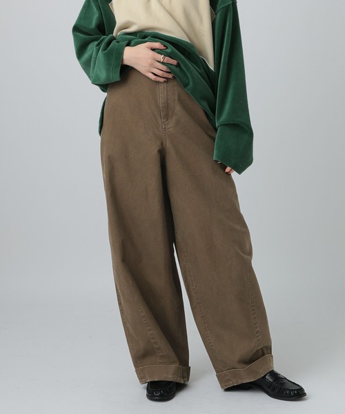 LEPSIM（レプシィム）の「CRツイルバレルパンツ　625287（その他パンツ・レディース・ブラウン/ベージュ・MEDIUM/LARGE）」の9枚目の写真