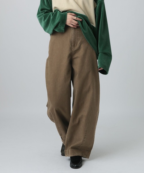 LEPSIM（レプシィム）の「CRツイルバレルパンツ　625287（その他パンツ・レディース・ブラウン/ベージュ・MEDIUM/LARGE）」の10枚目の写真