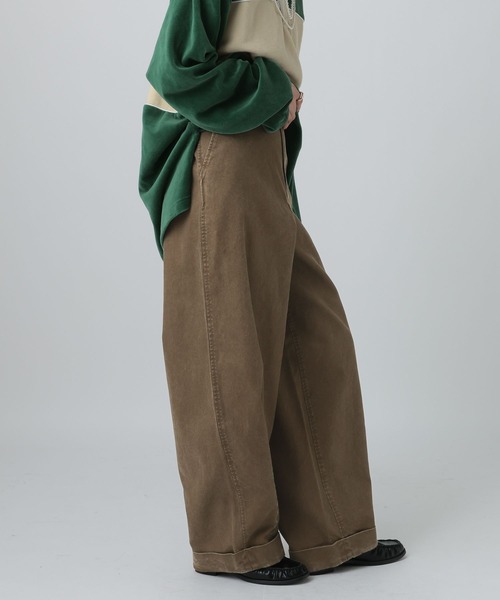 LEPSIM（レプシィム）の「CRツイルバレルパンツ　625287（その他パンツ・レディース・ブラウン/ベージュ・MEDIUM/LARGE）」の11枚目の写真