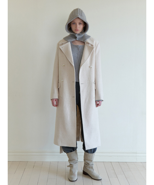 RE_L(リエル)の「Note double wool coat (ivory)(チェスターコート・レディース・その他・FREE)」の1枚目の写真