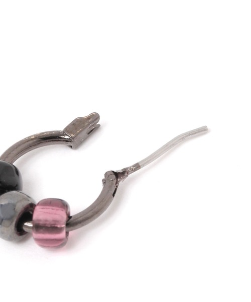 niko and...（ニコアンド）の「3ビーズピアス（ピアス（両耳用）・レディース・ブラック/グレー/イエロー・0）」の4枚目の写真