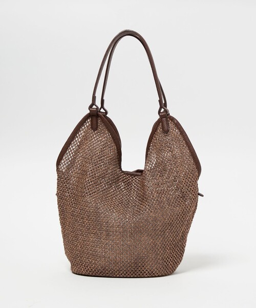EMMEL REFINES（エメルリファインズ）の「＜EMMEL REFINES＞EM カゴ トートバッグ（ショルダーバッグ・レディース・ナチュラル/ブラック/ダークブラウン・FREE）」の3枚目の写真