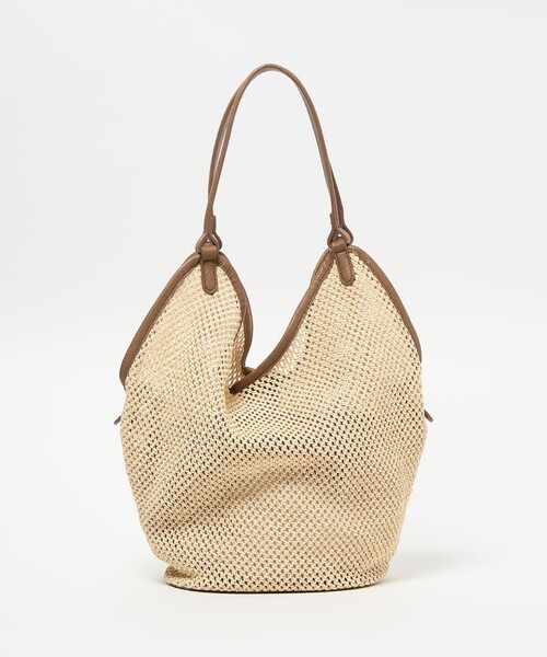 EMMEL REFINES（エメルリファインズ）の「＜EMMEL REFINES＞EM カゴ トートバッグ（ショルダーバッグ・レディース・ナチュラル/ブラック/ダークブラウン・FREE）」の7枚目の写真