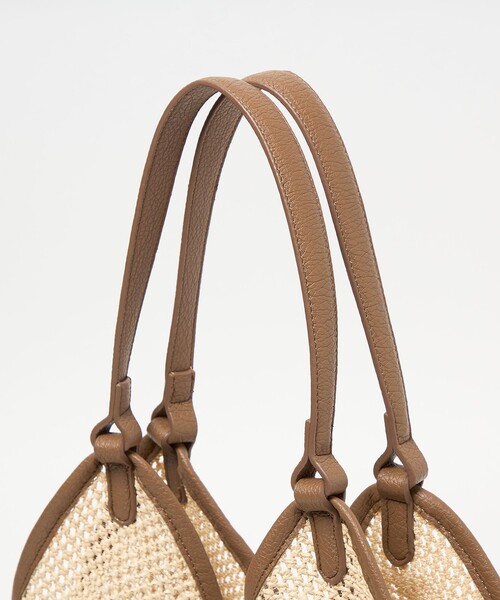 EMMEL REFINES（エメルリファインズ）の「＜EMMEL REFINES＞EM カゴ トートバッグ（ショルダーバッグ・レディース・ナチュラル/ブラック/ダークブラウン・FREE）」の9枚目の写真