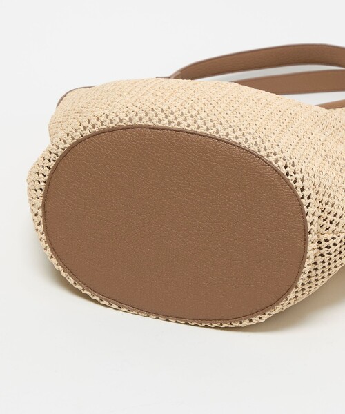 EMMEL REFINES（エメルリファインズ）の「＜EMMEL REFINES＞EM カゴ トートバッグ（ショルダーバッグ・レディース・ナチュラル/ブラック/ダークブラウン・FREE）」の10枚目の写真