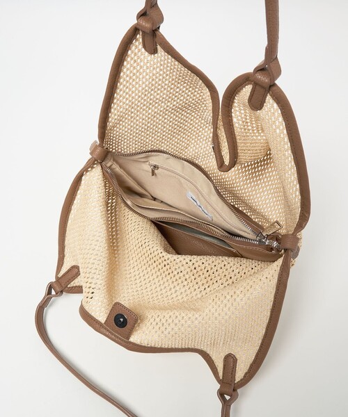 EMMEL REFINES（エメルリファインズ）の「＜EMMEL REFINES＞EM カゴ トートバッグ（ショルダーバッグ・レディース・ナチュラル/ブラック/ダークブラウン・FREE）」の11枚目の写真