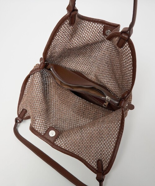 EMMEL REFINES（エメルリファインズ）の「＜EMMEL REFINES＞EM カゴ トートバッグ（ショルダーバッグ・レディース・ナチュラル/ブラック/ダークブラウン・FREE）」の22枚目の写真