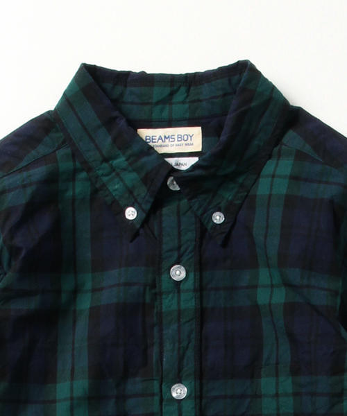 BEAMS BOY（ビームスボーイ）の「BEAMS BOY / チェック ボタンダウンシャツ（シャツ/ブラウス・レディース・ホワイト/ブルー/ネイビー・ONE SIZE）」の6枚目の写真