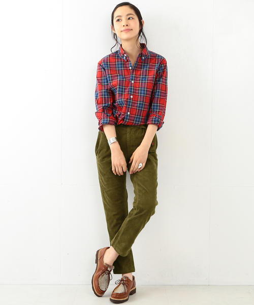 BEAMS BOY（ビームスボーイ）の「BEAMS BOY / チェック ボタンダウンシャツ（シャツ/ブラウス・レディース・ホワイト/ブルー/ネイビー・ONE SIZE）」の21枚目の写真