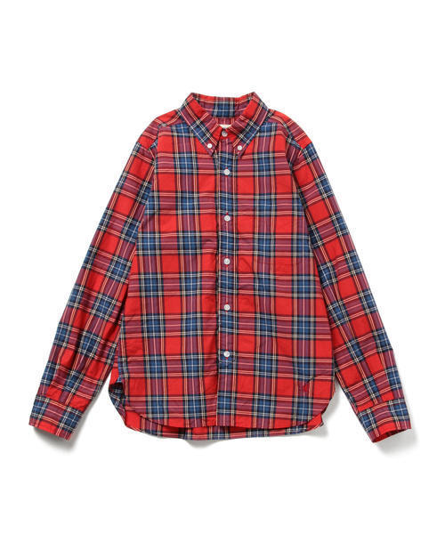 BEAMS BOY（ビームスボーイ）の「BEAMS BOY / チェック ボタンダウンシャツ（シャツ/ブラウス・レディース・ホワイト/ブルー/ネイビー・ONE SIZE）」の22枚目の写真