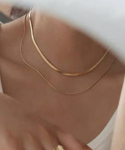 REBALANCE（リバランス）の「2連スネークチェーンネックレス（ネックレス・レディース・A/B・FREE）」の7枚目の写真