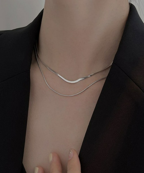 REBALANCE（リバランス）の「2連スネークチェーンネックレス（ネックレス・レディース・A/B・FREE）」の8枚目の写真