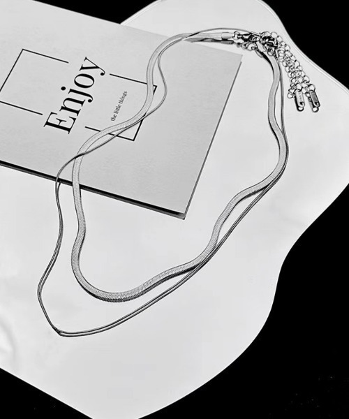 REBALANCE（リバランス）の「2連スネークチェーンネックレス（ネックレス・レディース・A/B・FREE）」の10枚目の写真