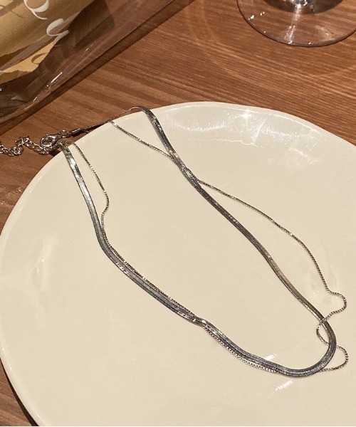 REBALANCE（リバランス）の「2連スネークチェーンネックレス（ネックレス・レディース・A/B・FREE）」の21枚目の写真