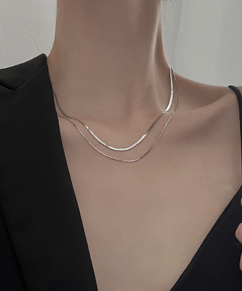 REBALANCE（リバランス）の「2連スネークチェーンネックレス（ネックレス・レディース・A/B・FREE）」の15枚目の写真