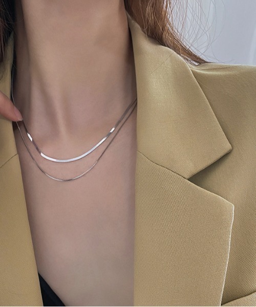 REBALANCE（リバランス）の「2連スネークチェーンネックレス（ネックレス・レディース・A/B・FREE）」の16枚目の写真
