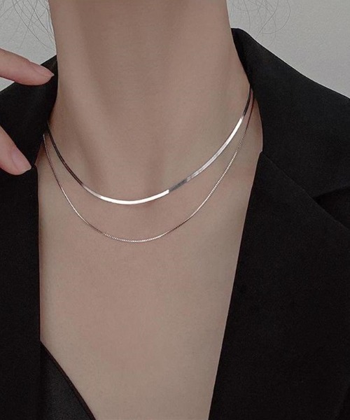 REBALANCE（リバランス）の「2連スネークチェーンネックレス（ネックレス・レディース・A/B・FREE）」の12枚目の写真