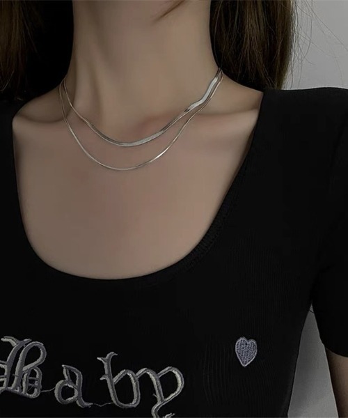 REBALANCE（リバランス）の「2連スネークチェーンネックレス（ネックレス・レディース・A/B・FREE）」の13枚目の写真