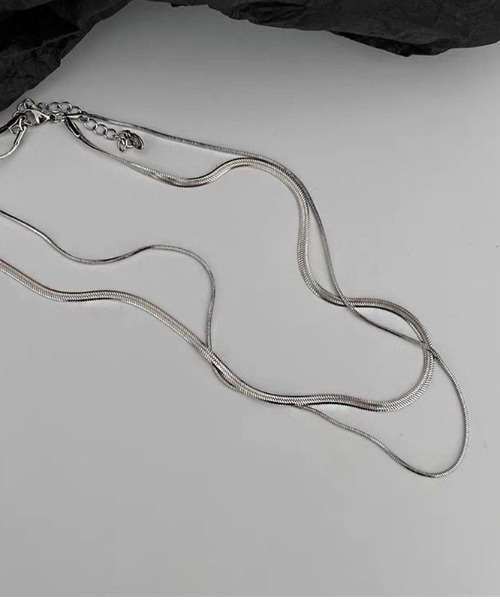 REBALANCE（リバランス）の「2連スネークチェーンネックレス（ネックレス・レディース・A/B・FREE）」の18枚目の写真