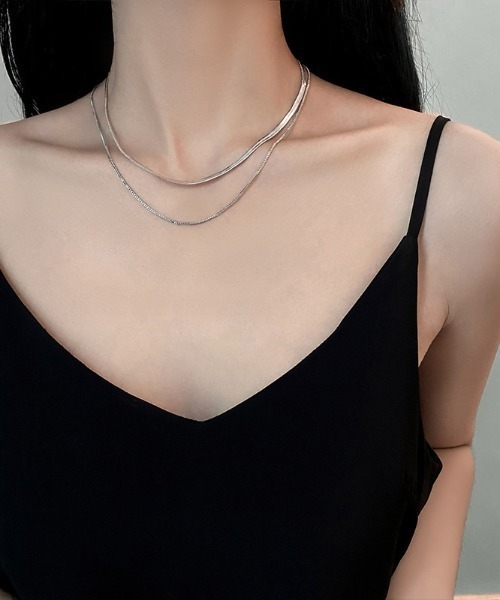 REBALANCE（リバランス）の「2連スネークチェーンネックレス（ネックレス・レディース・A/B・FREE）」の14枚目の写真