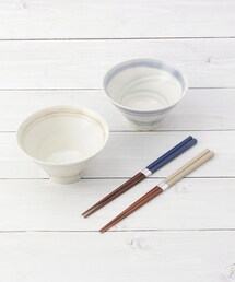 one'sterrace（ワンズテラス）の「スピラル 飯碗&箸ペアセット（食器）」