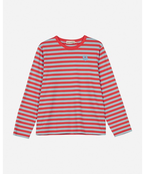 marimekko(マリメッコ)の「【kioski】 Tasaraita Unikko / shirt(Tシャツ/カットソー・レディース・レッド・SMALL/MEDIUM/LARGE/X-LARGE/X-SMALL)」の5枚目の写真