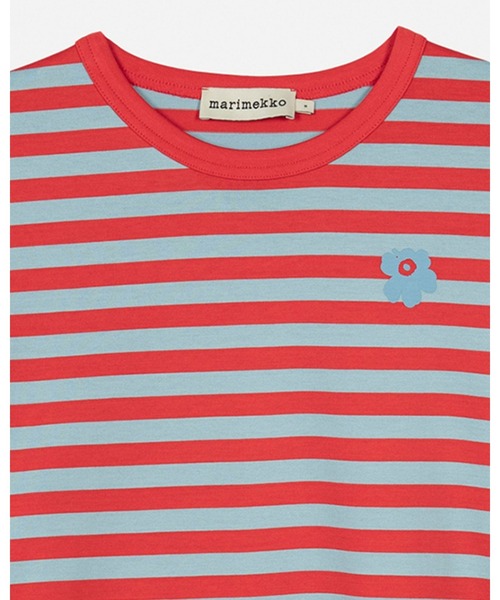 marimekko(マリメッコ)の「【kioski】 Tasaraita Unikko / shirt(Tシャツ/カットソー・レディース・レッド・SMALL/MEDIUM/LARGE/X-LARGE/X-SMALL)」の7枚目の写真