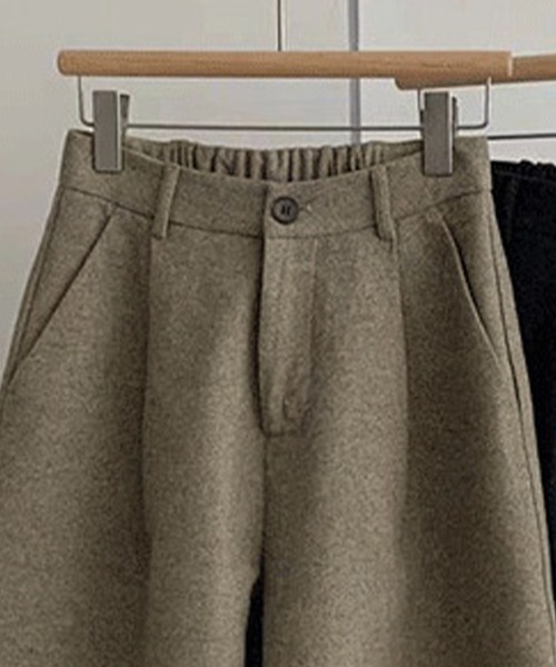 DAY CLOSET(デイ クローゼット)の「【大きいサイズ有/微起毛/バックゴム】フロント タック ハーフパンツ レディース(その他パンツ・レディース・ダークグレー/オリーブ・XL/S/M/L)」の12枚目の写真