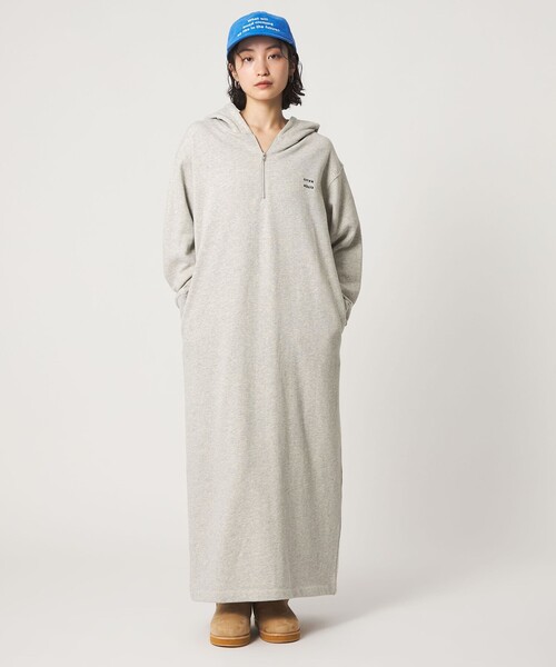 CITEN(シテン)の「<CITEN>スウェットフーディワンピース(ワンピース・レディース・ライトグレー/ダークグレー・S/M)」の1枚目の写真