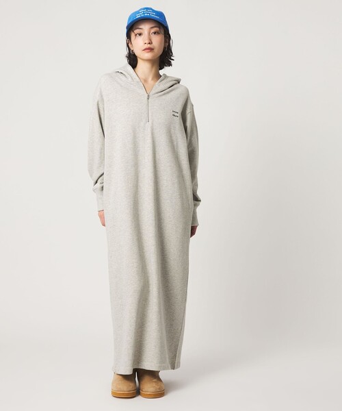 CITEN(シテン)の「<CITEN>スウェットフーディワンピース(ワンピース・レディース・ライトグレー/ダークグレー・S/M)」の3枚目の写真