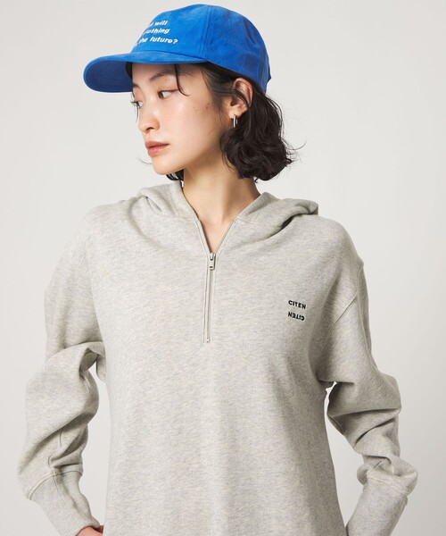 CITEN(シテン)の「<CITEN>スウェットフーディワンピース(ワンピース・レディース・ライトグレー/ダークグレー・S/M)」の5枚目の写真