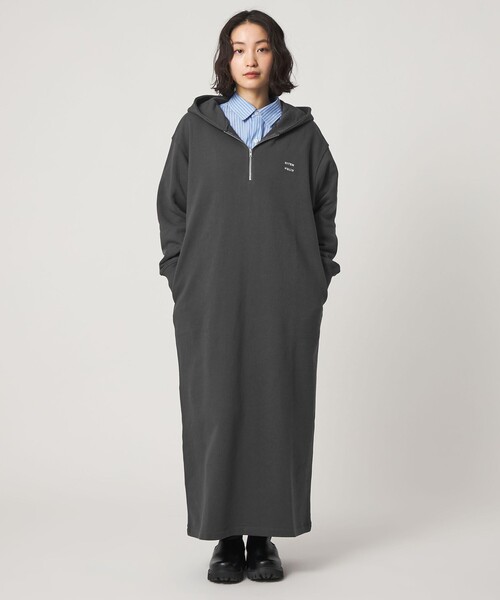 CITEN(シテン)の「<CITEN>スウェットフーディワンピース(ワンピース・レディース・ライトグレー/ダークグレー・S/M)」の6枚目の写真