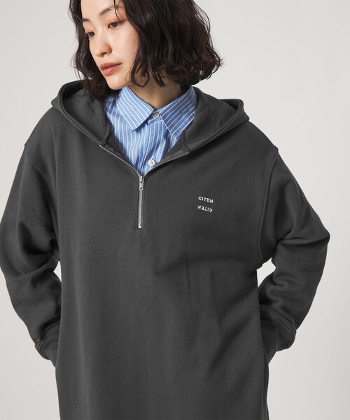 CITEN(シテン)の「<CITEN>スウェットフーディワンピース(ワンピース・レディース・ライトグレー/ダークグレー・S/M)」の7枚目の写真