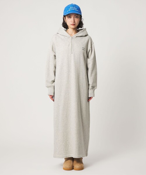 CITEN(シテン)の「<CITEN>スウェットフーディワンピース(ワンピース・レディース・ライトグレー/ダークグレー・S/M)」の8枚目の写真