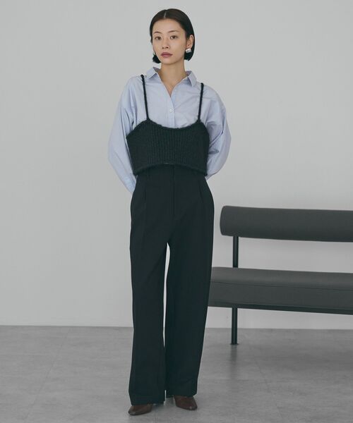 AMERICAN HOLIC（アメリカンホリック）の「美・美・美あったかワイドパンツ（スラックス・レディース・ブラウン/チャコールグレー/ブラック・XL/S/L/M）」の10枚目の写真