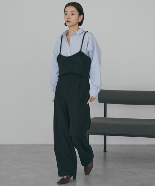 AMERICAN HOLIC（アメリカンホリック）の「美・美・美あったかワイドパンツ（スラックス・レディース・ブラウン/チャコールグレー/ブラック・XL/S/L/M）」の11枚目の写真