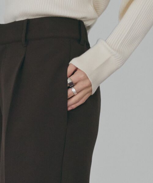 AMERICAN HOLIC（アメリカンホリック）の「美・美・美あったかワイドパンツ（スラックス・レディース・ブラウン/チャコールグレー/ブラック・XL/S/L/M）」の15枚目の写真