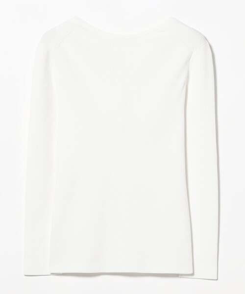 Demi-Luxe BEAMS(デミルクス ビームス)の「【8/6値下げ】16ゲージ コットン ヘンリーネック プルオーバー(ニット/セーター・レディース・ネイビー/ホワイト・ONE SIZE)」の22枚目の写真