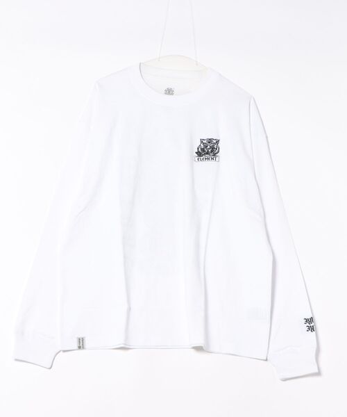 ELEMENT（エレメント）の「ELEMENT メンズ TIGER LS ロンT 【2026年春夏モデル】（Tシャツ/カットソー・メンズ・ブラック/ブラック系その他/ホワイト・X-LARGE/LARGE/MEDIUM）」の2枚目の写真